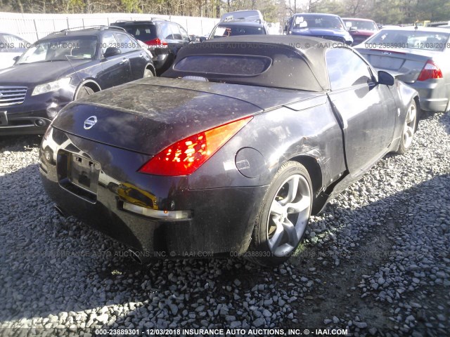 JN1AZ36A76M457131 - 2006 NISSAN 350Z ROADSTER BLACK photo 4