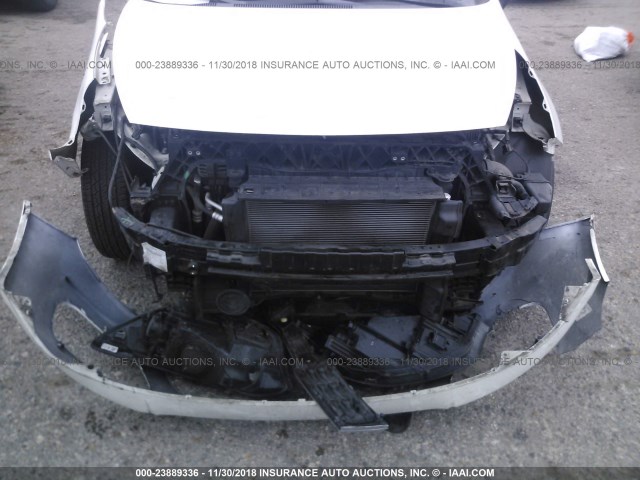 KNADN5A35E6356020 - 2014 KIA RIO EX WHITE photo 6