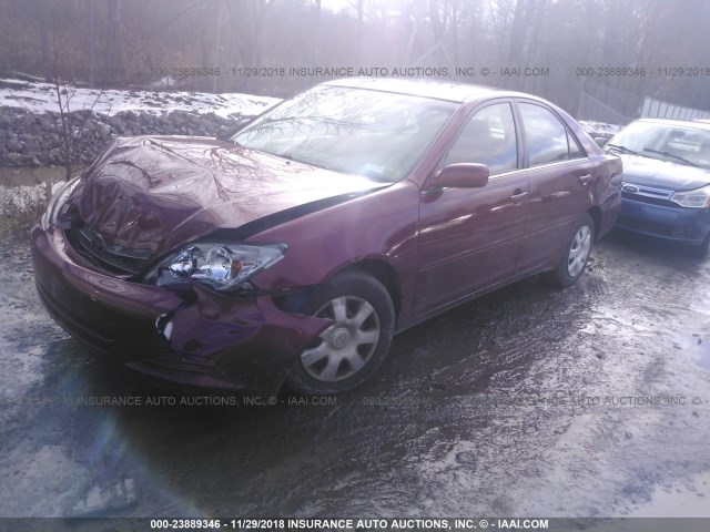 4T1BE30K13U174648 - 2003 TOYOTA CAMRY LE/XLE/SE MAROON photo 2