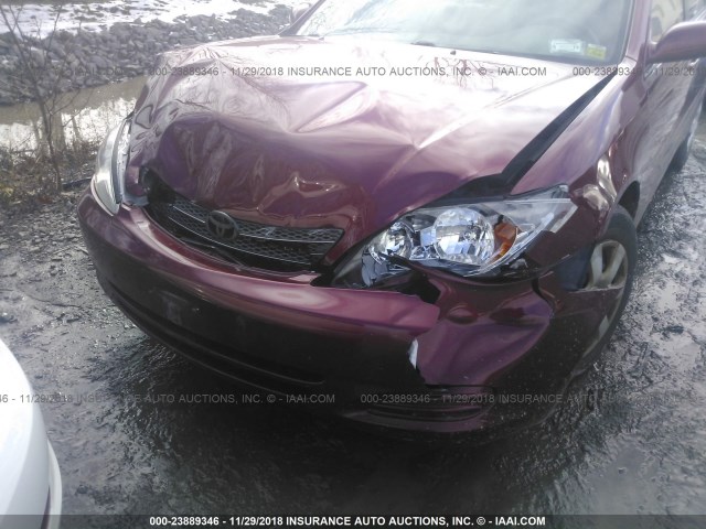 4T1BE30K13U174648 - 2003 TOYOTA CAMRY LE/XLE/SE MAROON photo 6