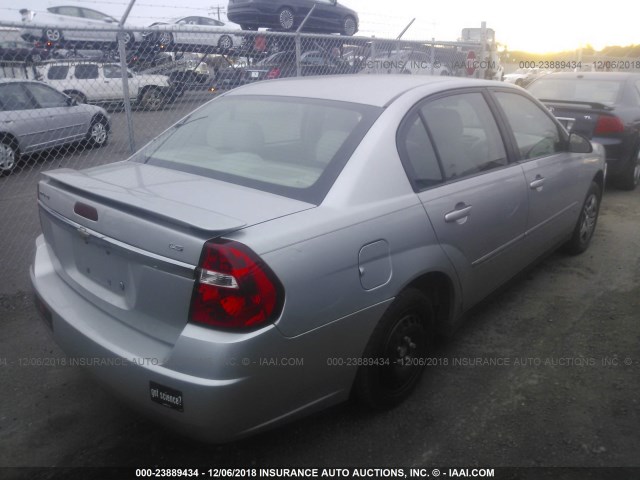 1G1ZS58F87F122127 - 2007 CHEVROLET MALIBU LS SILVER photo 4