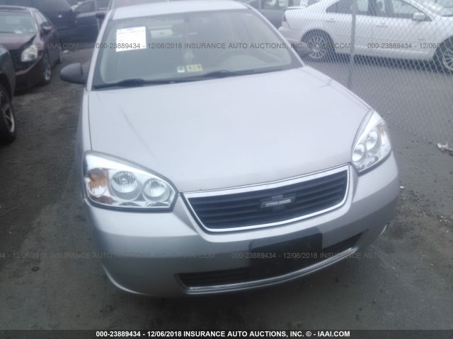 1G1ZS58F87F122127 - 2007 CHEVROLET MALIBU LS SILVER photo 6