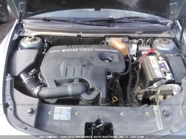 1G1ZH57B49F134419 - 2009 CHEVROLET MALIBU 1LT მწვანე ფოტო 10