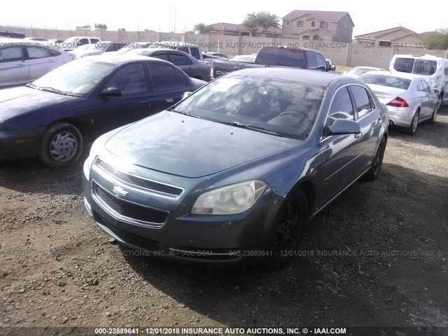 1G1ZH57B49F134419 - 2009 CHEVROLET MALIBU 1LT მწვანე ფოტო 2