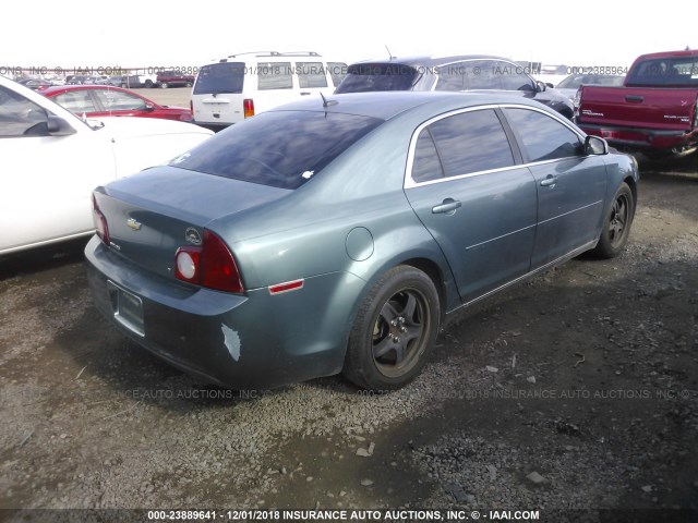 1G1ZH57B49F134419 - 2009 CHEVROLET MALIBU 1LT მწვანე ფოტო 4