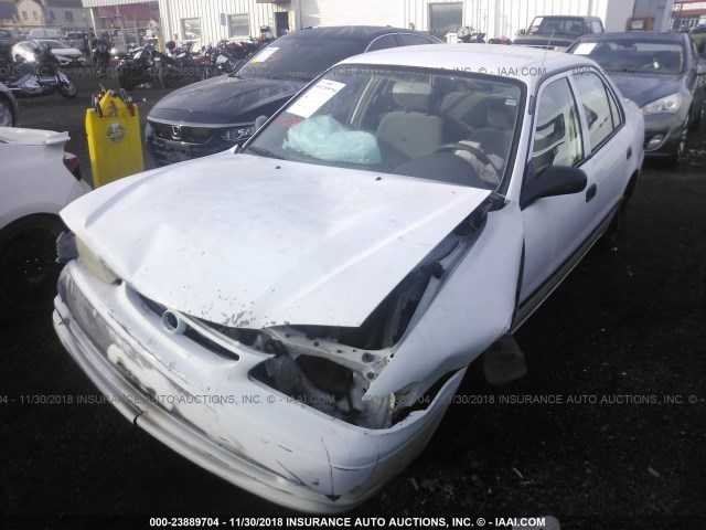 1NXBR12E8XZ221289 - 1999 TOYOTA COROLLA VE/CE/LE WHITE photo 2