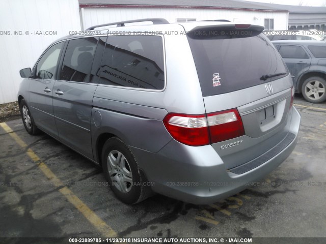 5FNRL38637B135266 - 2007 HONDA ODYSSEY EXL SILVER photo 3