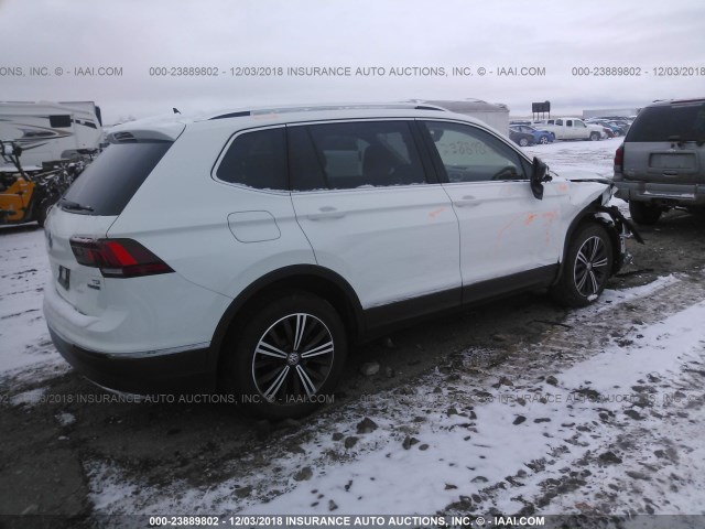 3VV2B7AX3JM082281 - 2018 VOLKSWAGEN TIGUAN SE/SEL WHITE photo 4