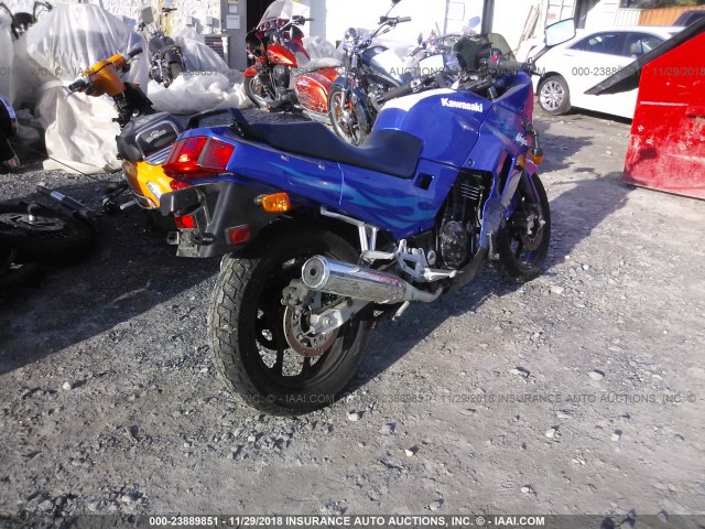 JKAEXMF176DA21953 - 2006 KAWASAKI EX250 F BLUE photo 4