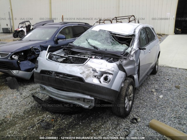 1GNALBEK2DZ102006 - 2013 CHEVROLET EQUINOX SILVER photo 2