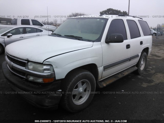 1GNEC13Z54J132028 - 2004 CHEVROLET TAHOE C1500 WHITE photo 2