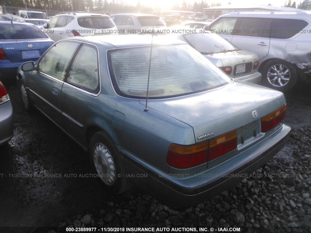 1HGCB7160MA038039 - 1991 HONDA ACCORD EX/EX-R TURQUOISE photo 3