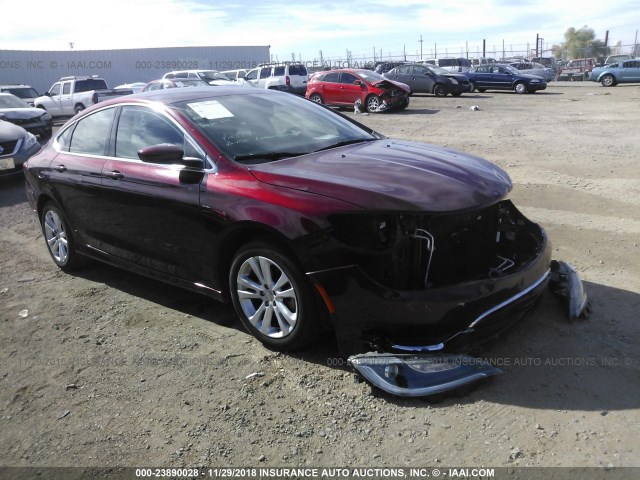 1C3CCCAB0GN149015 - 2016 CHRYSLER 200 LIMITED RED photo 1