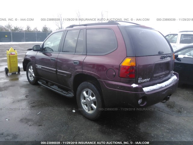 1GKDT13S342124077 - 2004 GMC ENVOY PURPLE photo 3