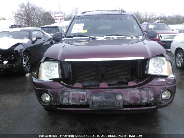 1GKDT13S342124077 - 2004 GMC ENVOY PURPLE photo 6