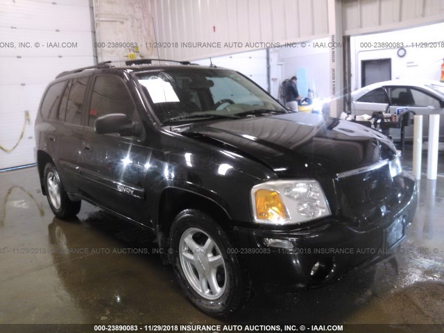 1GKDT13S052168782 - 2005 GMC ENVOY BLACK photo 1