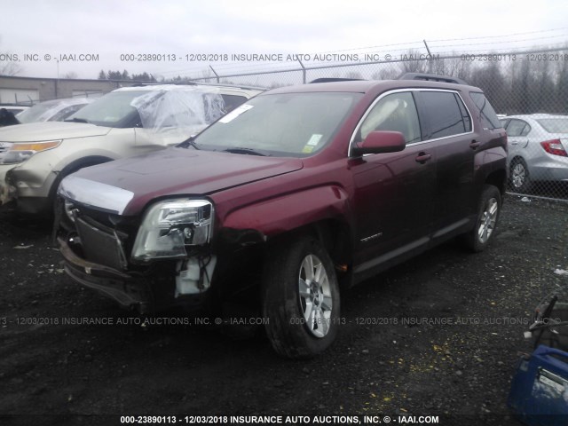 2CTALDEW3A6257568 - 2010 GMC TERRAIN SLE RED photo 2