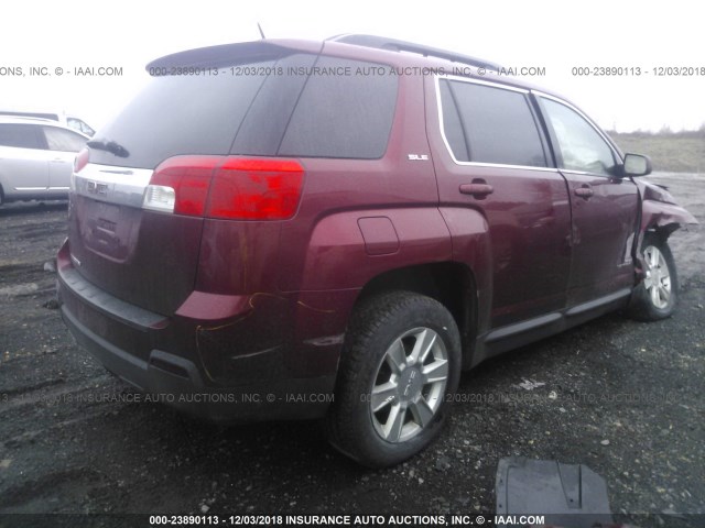 2CTALDEW3A6257568 - 2010 GMC TERRAIN SLE RED photo 4