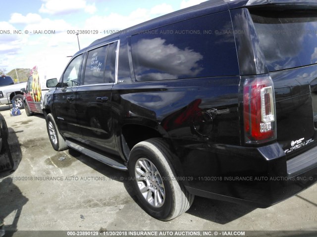 1GKS1GKC6GR215544 - 2016 GMC YUKON XL C1500 SLT BLACK photo 3