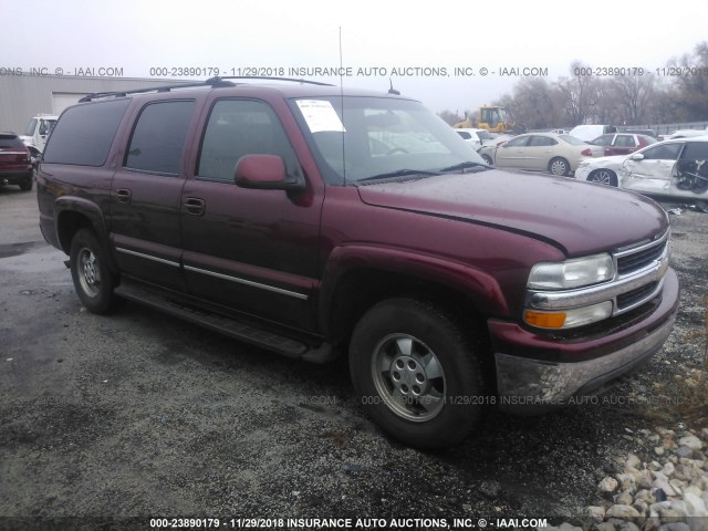 1GNFK16Z22J315886 - 2002 CHEVROLET SUBURBAN K1500 MAROON photo 1