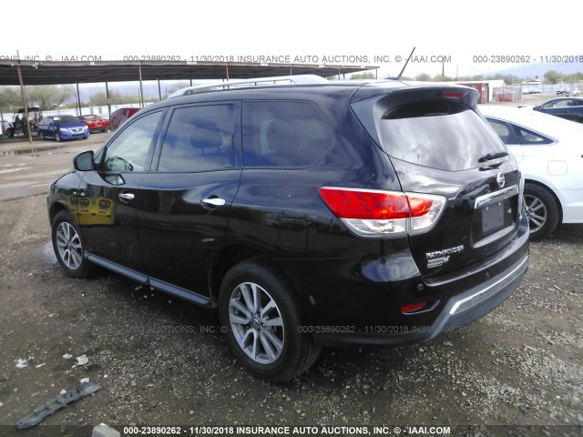 5N1AR2MN7DC609341 - 2013 NISSAN PATHFINDER S/SV/SL/PLATINUM BLACK photo 3