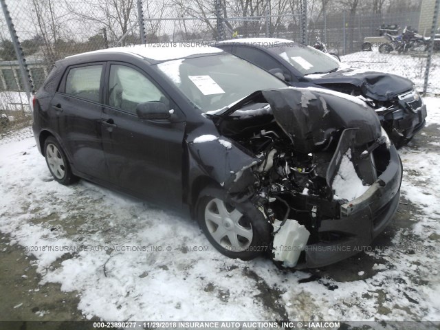 2T1KU40E29C011259 - 2009 TOYOTA COROLLA MATRIX  BLACK photo 1