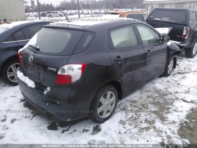 2T1KU40E29C011259 - 2009 TOYOTA COROLLA MATRIX  BLACK photo 4