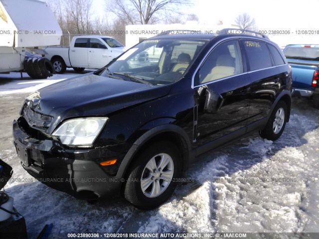 3GSDL43NX8S504023 - 2008 SATURN VUE XE BLACK photo 2