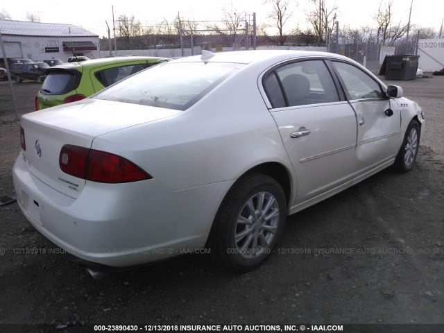 1G4HC5EM8BU141781 - 2011 BUICK LUCERNE CXL WHITE photo 4