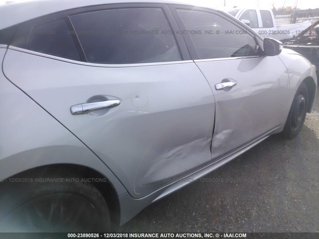 1N4AA6AP0JC374341 - 2018 NISSAN MAXIMA 3.5S/SV/SL/SR/PLAT SILVER photo 6