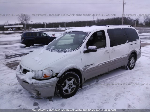 1GMDX03E52D227308 - 2002 PONTIAC MONTANA WHITE photo 2