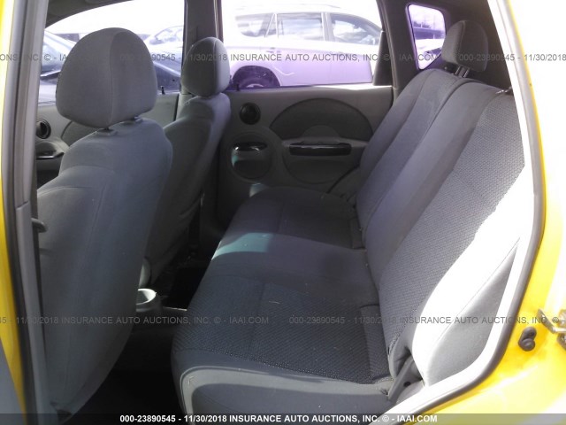 KL1TJ62694B267590 - 2004 CHEVROLET AVEO LS YELLOW photo 8