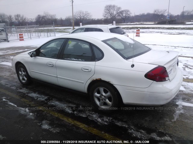 1FAFP55UX3G131551 - 2003 FORD TAURUS SES WHITE photo 3