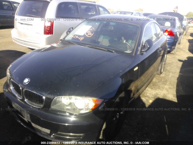 WBAUP9C55AVF49481 - 2010 BMW 128 I BLACK photo 2