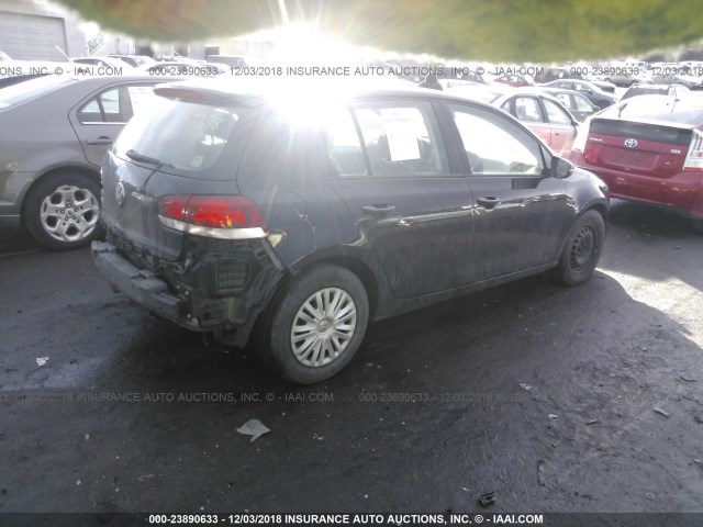 WVWDB7AJ2EW001795 - 2014 VOLKSWAGEN GOLF 黑色 照片 4