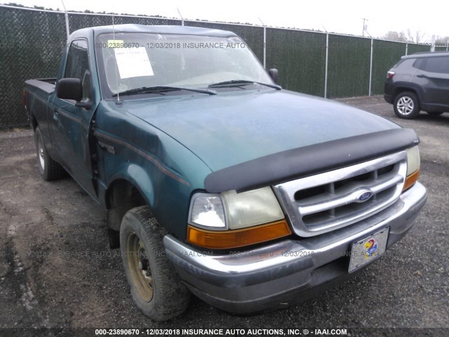 1FTYR10C3WPA57589 - 1998 FORD RANGER GREEN photo 1