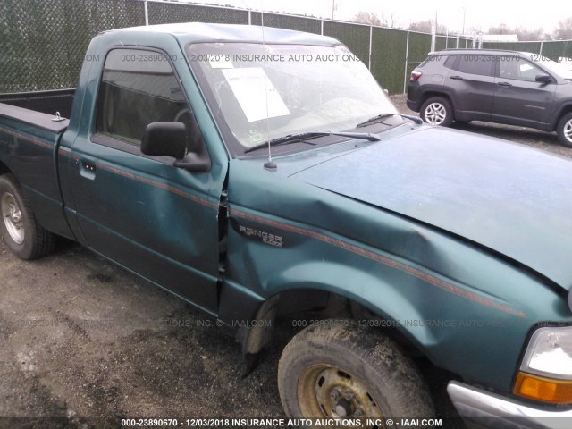 1FTYR10C3WPA57589 - 1998 FORD RANGER GREEN photo 6