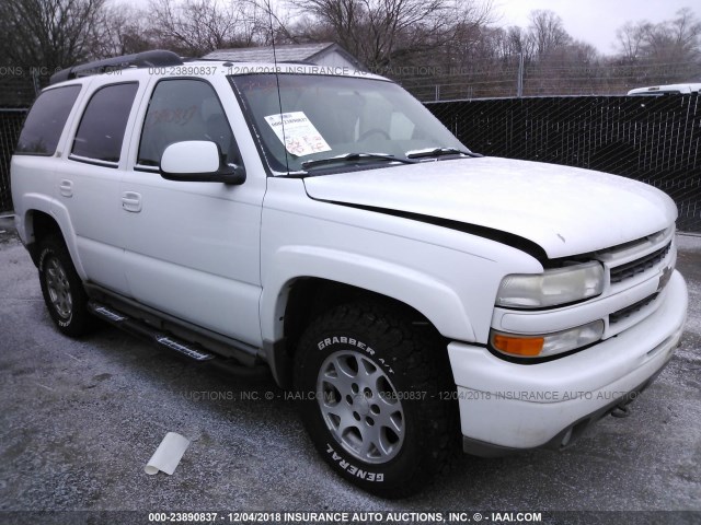 1GNEK13T01R184341 - 2001 CHEVROLET TAHOE K1500 WHITE photo 1