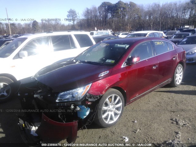 1G4GD5G35FF217996 - 2015 BUICK LACROSSE PREMIUM BURGUNDY photo 2