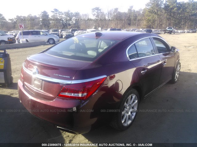 1G4GD5G35FF217996 - 2015 BUICK LACROSSE PREMIUM BURGUNDY photo 4