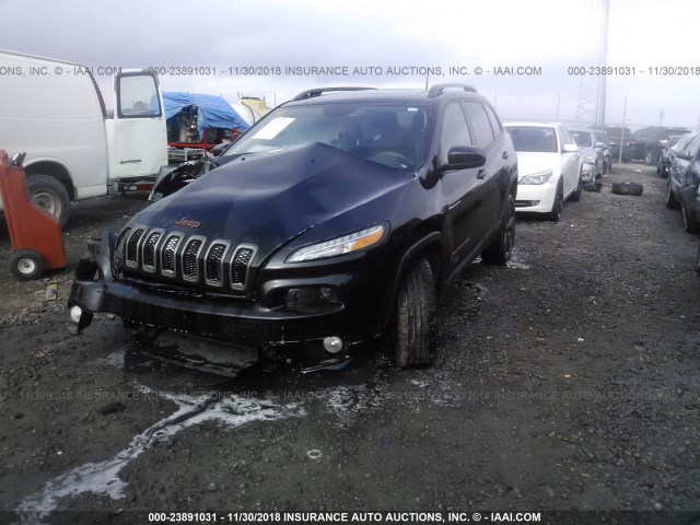 1C4PJLCB9GW355217 - 2016 JEEP CHEROKEE LATITUDE BLACK photo 2