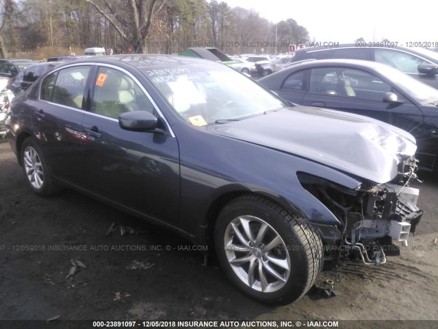 JNKCV61FX9M359607 - 2009 INFINITI G37 GRAY photo 1