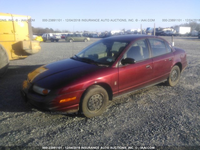 1G8ZH528X2Z135043 - 2002 SATURN SL1 MAROON photo 2