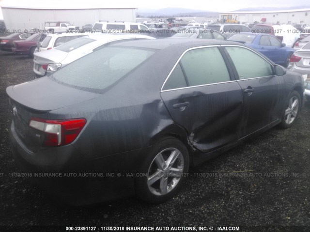 4T1BF1FK9CU177886 - 2012 TOYOTA CAMRY SE/LE/XLE GRAY photo 4