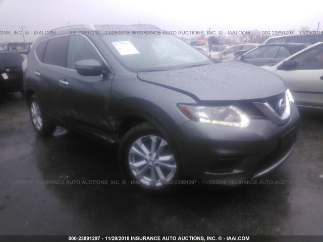 KNMAT2MV3FP534185 - 2015 NISSAN ROGUE S/SL/SV GRAY photo 1