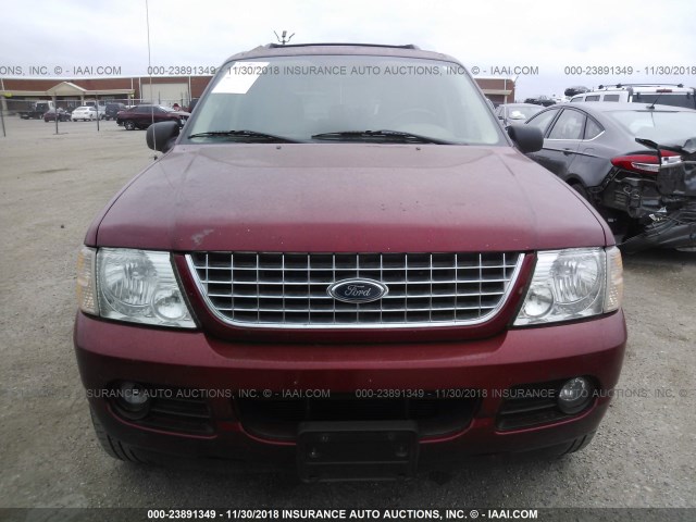 1FMZU63KX4ZA25884 - 2004 FORD EXPLORER XLT/XLT SPORT/NBX MAROON photo 6