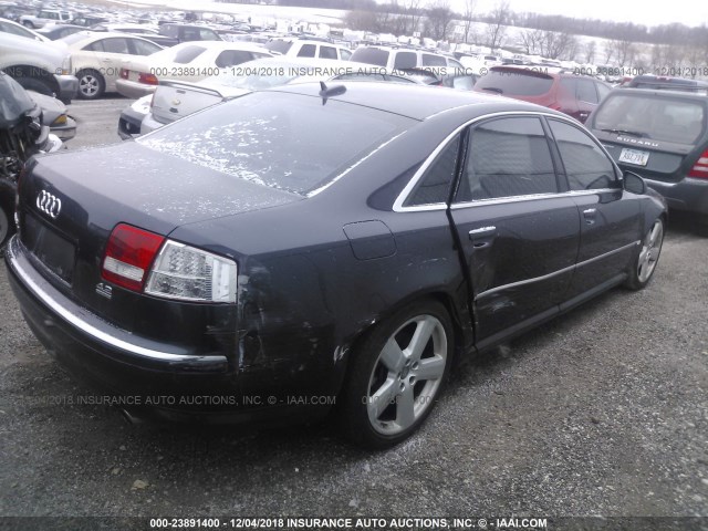 WAUML44E26N017526 - 2006 AUDI A8 L QUATTRO GRAY photo 4