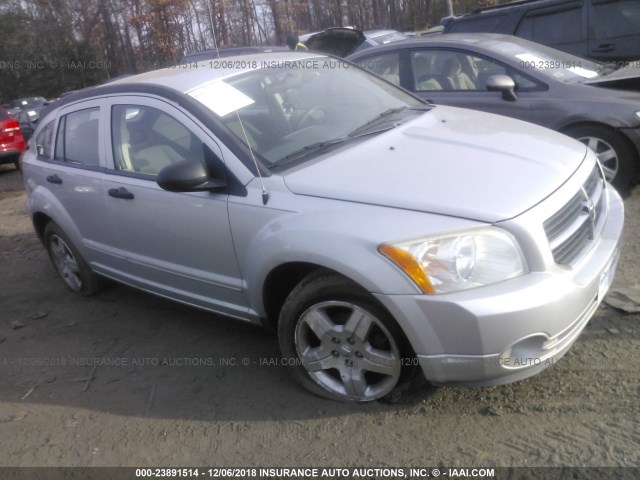 1B3HB48B87D264288 - 2007 DODGE CALIBER SXT SILVER photo 1