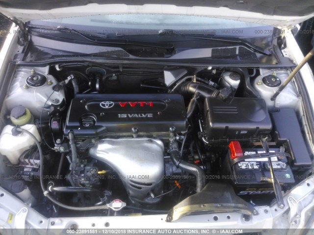 4T1BE32K54U924504 - 2004 TOYOTA CAMRY LE/XLE/SE SILVER photo 10