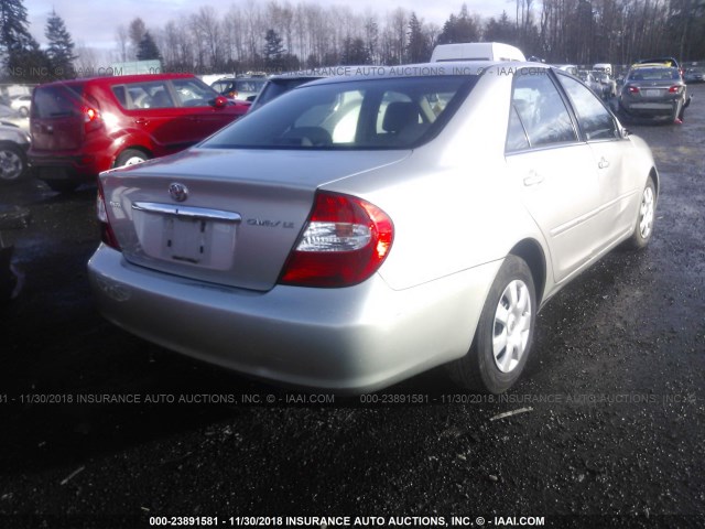 4T1BE32K54U924504 - 2004 TOYOTA CAMRY LE/XLE/SE SILVER photo 4